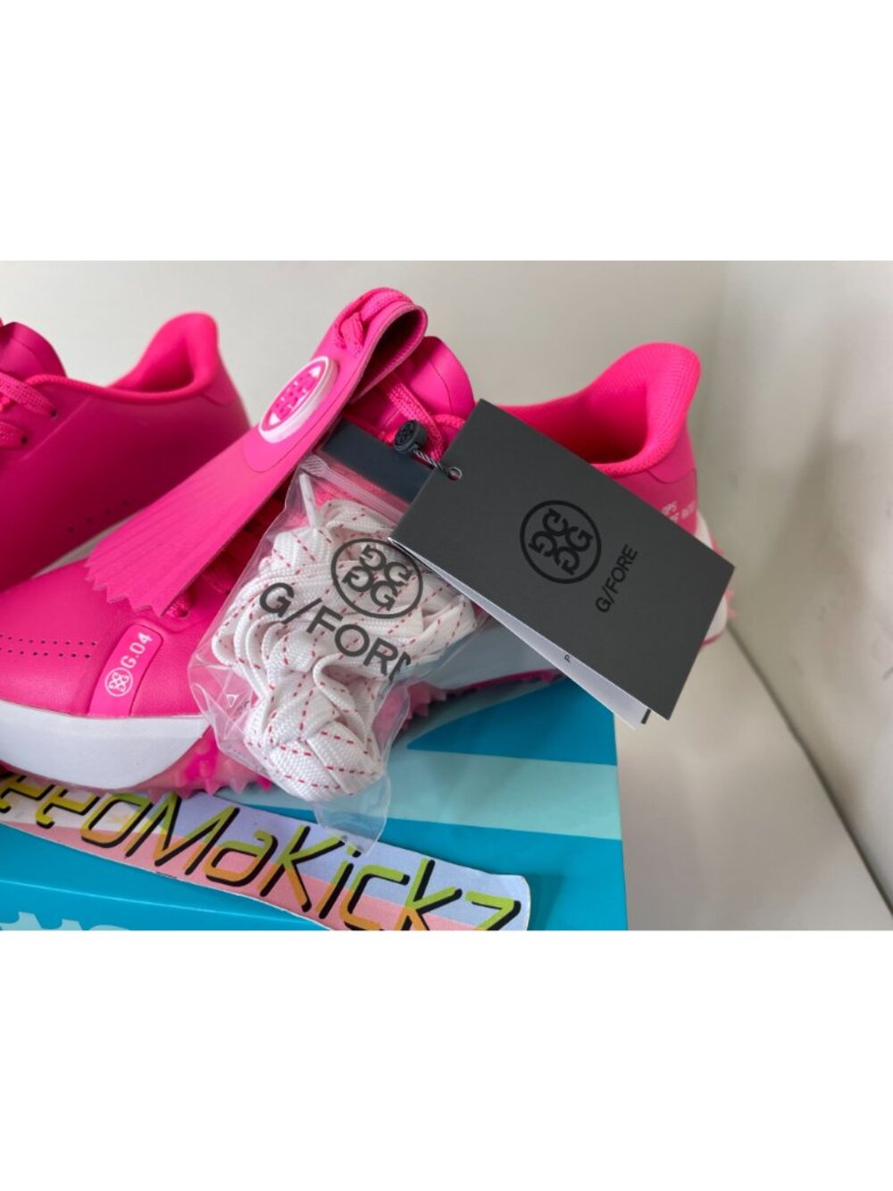 G/FORE G.112 KILTIE GOLF SHOES KNOCKOUT PINK WOMENS GLF000041 - Picture 10 of 12